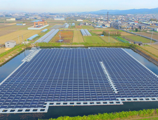 Sistem solar cu instalație plutitoare de 100 kW în Japonia