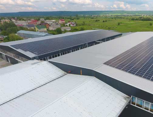 Sistem solar de 2 MW în Acoperișul fabricii din Elveția