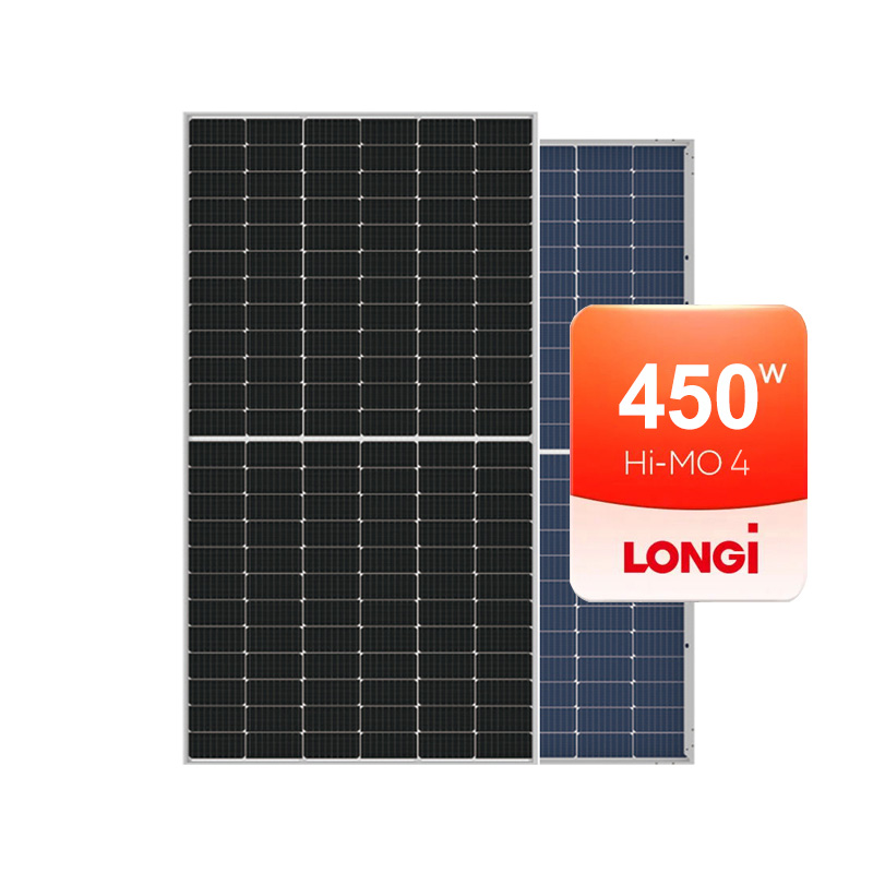 Longi Hi-MO 4 Tier 1 Mono 450Wp 455Wp 460Wp 465Wp Panou solar cu sticlă dublă tăiată pe jumătate Modul fotovoltaic Longi All Black 355Wp 360Wp 370Wp