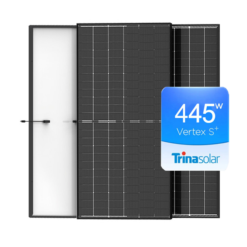 Trina Tier 1 Mono Vertex S+ Series 415Wp 420Wp 425Wp 430Wp 435Wp Panou solar Cadru negru 425Wp 430Wp 435Wp 440Wp 445Wp 450Wp Modul PV bifacial