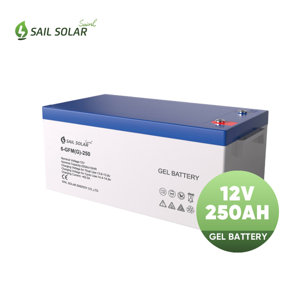 VRLA Gel Solar Battery 12v 250ah