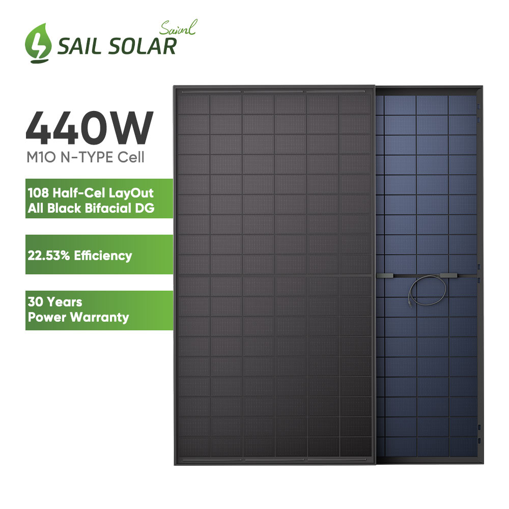 Panou solar negru PV Tip N Modul Topcon 415Wp 420Wp 425Wp 430Wp 435Wp 440Wp Stock Europa