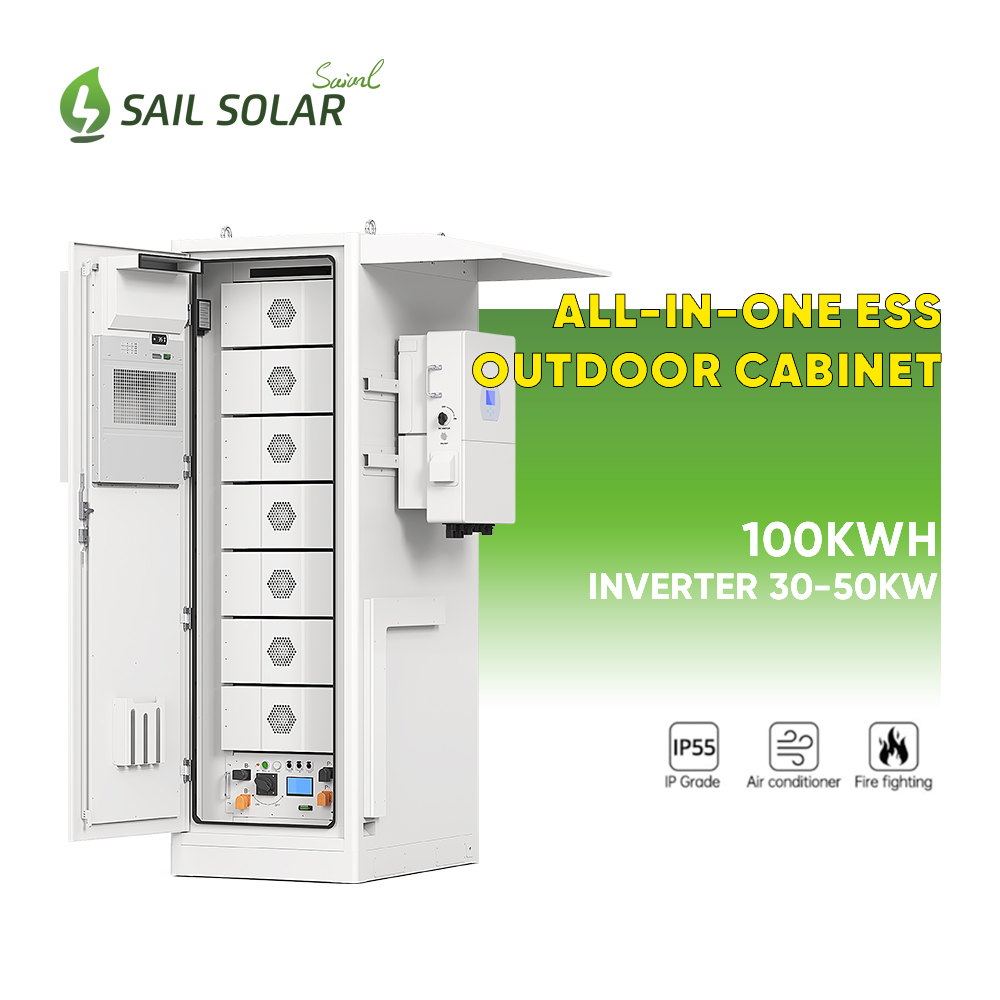 SAIL SOLAR Deye 50kW 100kwh All-in-One Outdoor Energy Storage System for Commercial Use