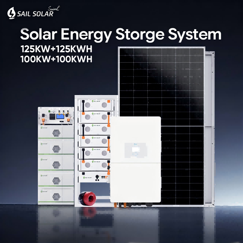 Commercial and Industrial 100kw/125kw Solar Hybrid System